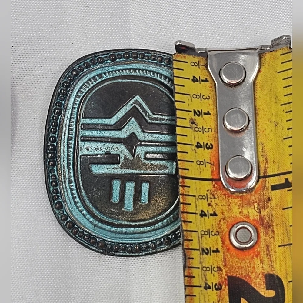 Vintage Laurel Burch Southwest Style Aztec Tribal Inspired Post Metal Earrings - Picture 7 of 7